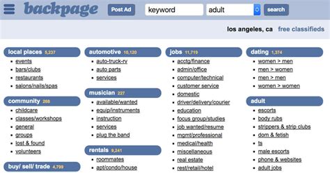 Top 20 Backpage Alternatives: The Best New Sites。